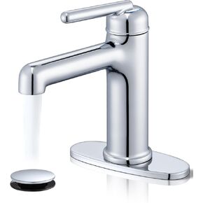 صنبور الحمام الذهبي، صنبور حوض الحمام بفتحة واحدة من تاكويت مع تصريف منبثق وخراطيم مرنة، صنبور لحوض الحمام، والغرور، وRV، والمزرعة الحديثة، مناسب لفتحة واحدة أو 3 فتحات in Kuwait