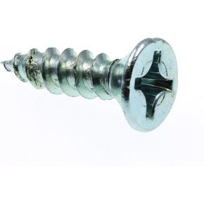 Prime-Line 9035527 Wood Screw, Flat Head Phillips, #10 X 3/4 in, Zinc Plated Steel, Pack of 100