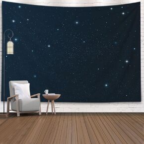 Gesmatic Popular Wall Hanging Tapestry, 80X60 Inches Premium Fabric Shining Christmas Star Night Sky Background Accessories for Home Decoration Bedding Decorative Tapestry,Blue
