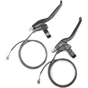 Ebike Brake Levers,Aluminium Alloy Left Right Hand Brake Power Bicycle Power Off Brake Lever for Electric Bike Scoooter Bicycle (Ordinary Connector)