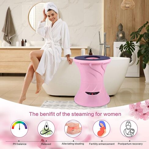 طقم مقعد يوني، طقم مقعد يوني، طقم مقعد بخار على شكل حرف V في المنزل للنساء للتنظيف والشد، مقعد تبخير على شكل حرف V للنساء لتوازن درجة الحموضة، دعم الترطيب، العناية بعد الولادة in Kuwait