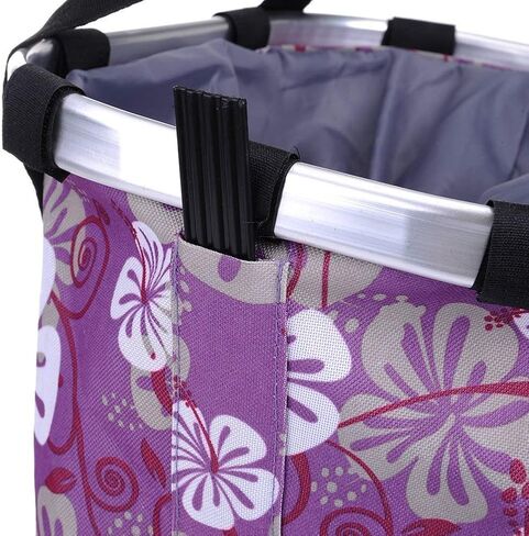 CZXJKKL Bike Basket, Foldable Small Pet Cat Dog Carrier Front Removable Bicycle Handlebar Basket Quick Release Easy Install Detachable Cycling Bag Mountain Picnic Shopping in Saudi Arabia