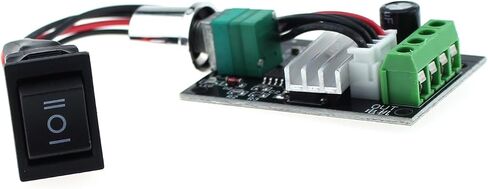2PCS DC Motor Speed Controller PWM 6V 12V 24V 28V 3A 1203BB Speed Reversible Motor Driver Switching Commutation for DC Motor Fan Fish Aquarium and Oxygen Pump Speed Regulation in Saudi Arabia