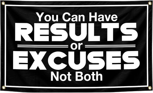 Generic You Can Have Results Or Excuses Not Both Tapestry 3X5 FT Fitness Motivational For College Dorm Room Gym Office Decor Man Cave Wall in Saudi Arabia