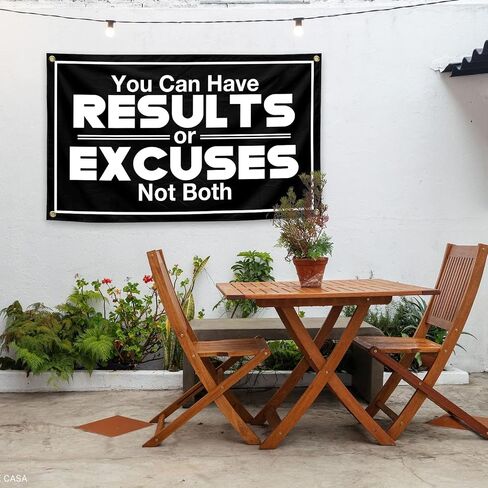 Generic You Can Have Results Or Excuses Not Both Tapestry 3X5 FT Fitness Motivational For College Dorm Room Gym Office Decor Man Cave Wall in Saudi Arabia