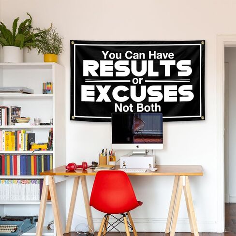 Generic You Can Have Results Or Excuses Not Both Tapestry 3X5 FT Fitness Motivational For College Dorm Room Gym Office Decor Man Cave Wall in Saudi Arabia