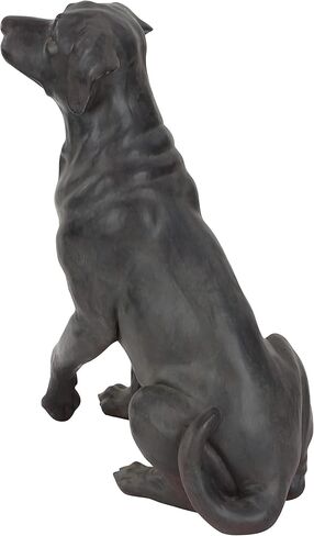 Deco 79 Polystone Dog Decorative Sculpture Home Decor Statue, Accent Figurine 14" x 9" x 20", Brown in Kuwait