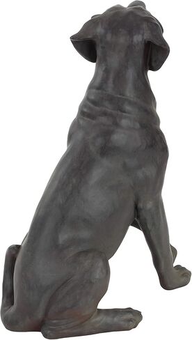Deco 79 Polystone Dog Decorative Sculpture Home Decor Statue, Accent Figurine 14" x 9" x 20", Brown in Kuwait