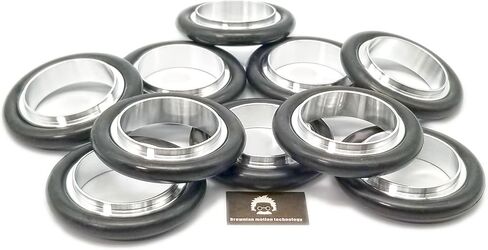 مجموعة حلقات مركزية bmotiontech لشفة ISO-KF KF16 / KF25 / KF40 / KF50 < حلقة مركزية من الألومنيوم، حلقة NBR Buna-N O > (10 قطع، KF25) in Kuwait