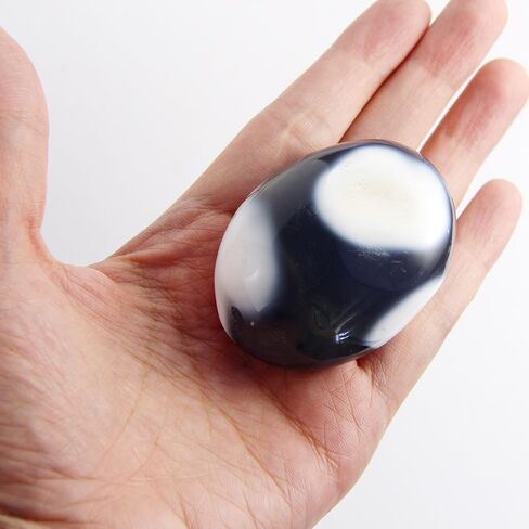 Natural Polished Palm Pocket Stone Agate Crystal Quartz Meditation Therapy Reiki Gemstone in Saudi Arabia