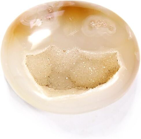 Natural Polished Palm Pocket Stone Agate Crystal Quartz Meditation Therapy Reiki Gemstone in Saudi Arabia