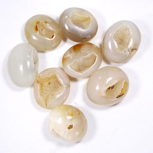 Natural Polished Palm Pocket Stone Agate Crystal Quartz Meditation Therapy Reiki Gemstone in Saudi Arabia
