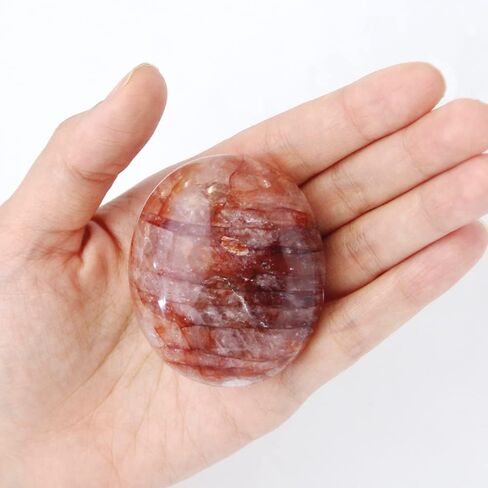 Natural Polished Palm Pocket Stone Agate Crystal Quartz Meditation Therapy Reiki Gemstone in Saudi Arabia