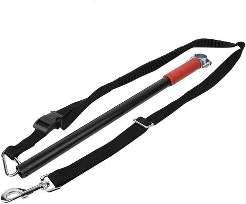 Dog Bike Leash,Universal Hands Free Adjustable Fixator Pet Bicycle Stainless Steel Exerciser Rope with Elastic Traction Belt Leash Belt Keeper for Big Dog/Puppy in Saudi Arabia