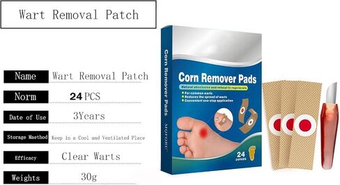 Corn Remover,Corn Removers for Feet Extra Strength,24 Pack Removes Corns Fast (24pcs) in Saudi Arabia