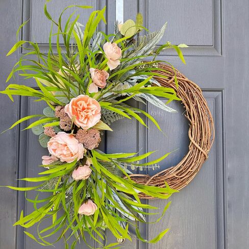 6pcs Artificial Eucalyptus Leaves Grass Stems 27.5" Artificial Spring Greenery Stems Plants Fake Eucalyptus Plant Branches for Flower Arrangement Bouquets Floral Vase Wedding Decor in Saudi Arabia