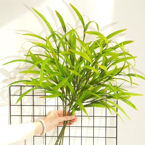 6pcs Artificial Eucalyptus Leaves Grass Stems 27.5" Artificial Spring Greenery Stems Plants Fake Eucalyptus Plant Branches for Flower Arrangement Bouquets Floral Vase Wedding Decor in Saudi Arabia