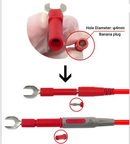 10pcs Fork Spade Wire Connectors PVC Brass Y Type Plug Terminal U Type Banana Plug Adapter for Electronic Industrial Equipment in Saudi Arabia