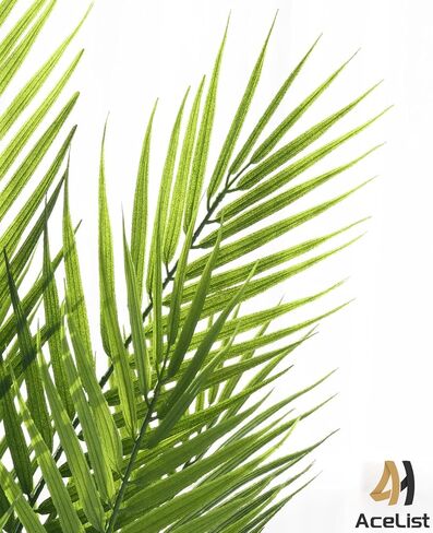 AceList Elegant Fake Palm Tree | 24" Artificial Palm Tree for Indoor Decor | Eco-Friendly, Maintenance-Free | Perfect for Home & Office | Stylish Faux Tropical Greenery in Kuwait