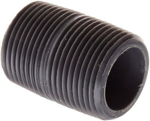 تركيبات أنابيب PVC، حلمة مغلقة، جدول 80، رمادي، 1/2 بوصة NPT ذكر، طول 1-1/8 بوصة in Kuwait