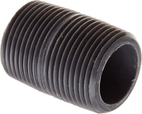 تركيبات أنابيب PVC، حلمة مغلقة، جدول 80، رمادي، 1/2 بوصة NPT ذكر، طول 1-1/8 بوصة in Kuwait