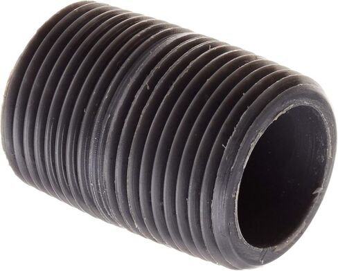 تركيبات أنابيب PVC، حلمة مغلقة، جدول 80، رمادي، 1/2 بوصة NPT ذكر، طول 1-1/8 بوصة in Kuwait