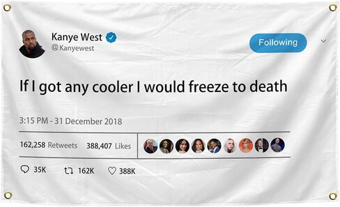 3X5 Feet Rapper West If i Got Any Cooler Tapestry For College Dorm Living Room Party Decorations in Saudi Arabia