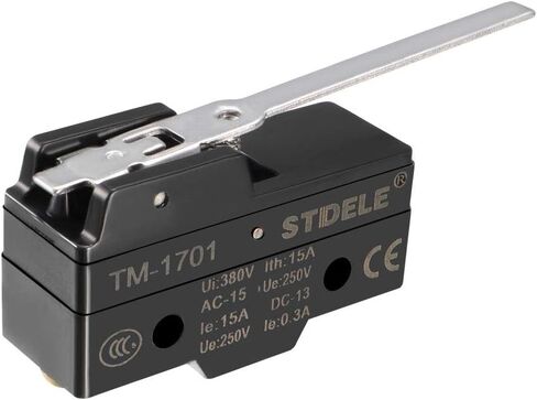Uxcell TM-1701 SPDT 1NO + 1NC محطات برغي ذات مفصل طويل من نوع رافعة صغيرة in Saudi Arabia