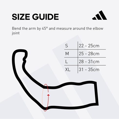 adidas Elbow Support Sleeve - Seamless and Smooth Elbow Support for Training, Competitions, and General Fitness - Ergonomic Design, Nylon Trim - Durable & Breathable in Saudi Arabia