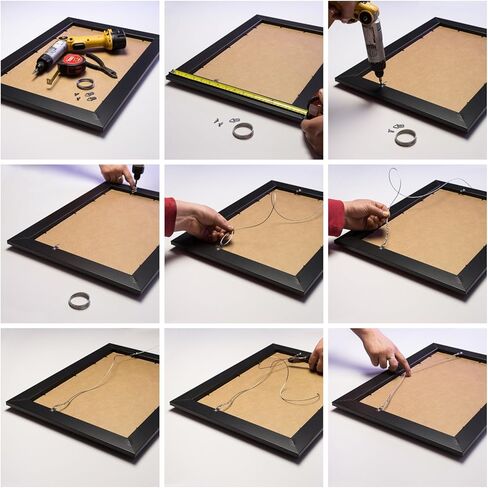 Craig Frames 7171610BK 22 by 28-Inch Picture/Poster Frame, Wood Grain Finish, 0.825-Inch Wide, Solid Black in Saudi Arabia