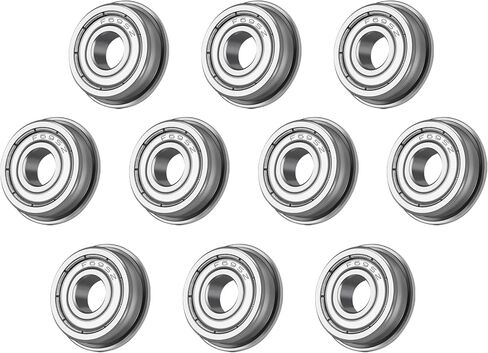 XIKE F692ZZ Flanged Ball Bearings 2x6x3mm，Double Metal Shield and Pre-Lubricated, Chrome Steel Deep Groove Ball Bearings-10 Pcs. in Saudi Arabia