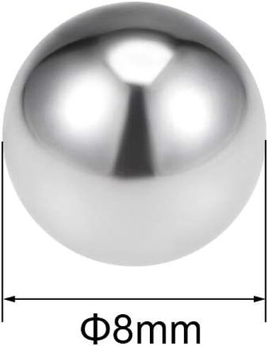 uxcell 8mm Bearing Balls 304 Stainless Steel G100 Precision Balls 100pcs in Saudi Arabia
