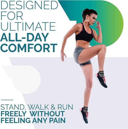 Plantar Fasciitis Compression Socks | Foot & Ankle Brace for Women & Men | Toeless Ankle Compression Sleeve for Ankle Support, Plantar Fasciitis, Night Splint, Arch & Achilles Tendonitis Relief in Saudi Arabia