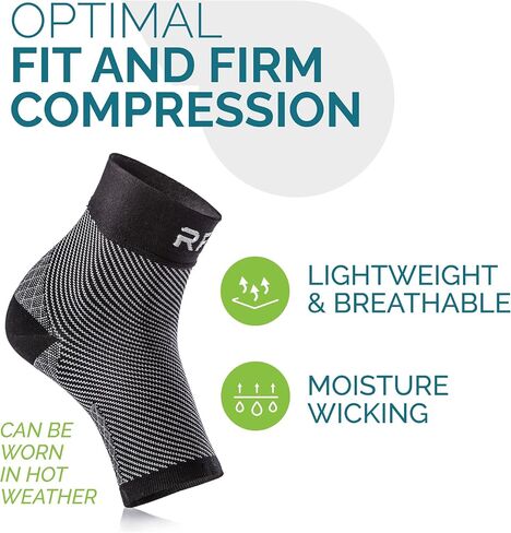Plantar Fasciitis Compression Socks | Foot & Ankle Brace for Women & Men | Toeless Ankle Compression Sleeve for Ankle Support, Plantar Fasciitis, Night Splint, Arch & Achilles Tendonitis Relief in Saudi Arabia