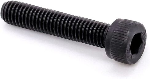 Glvaner M6-1.0mm x 25mm طول الخيط المقبس غطاء الرأس مسامير 30 قطعة الصف 12.9 سبائك الصلب الأسود أكسيد النهاية الخارجية 18-8 تغطية الموضوع الكامل in Saudi Arabia