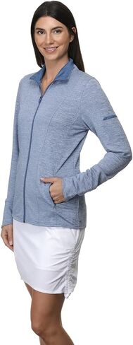 Women's Acadia Full Zip Active Jacket: UPF 40+ Sun Protection, Quick-Dry Comfort in Saudi Arabia