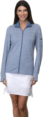 Women's Acadia Full Zip Active Jacket: UPF 40+ Sun Protection, Quick-Dry Comfort in Saudi Arabia
