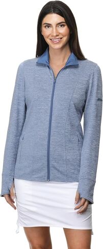 Women's Acadia Full Zip Active Jacket: UPF 40+ Sun Protection, Quick-Dry Comfort in Saudi Arabia