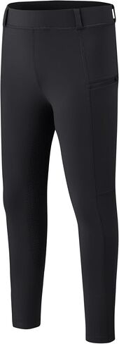 MoFiz Girls Horse Riding Pants Summer Full Seat Silicone Kids Equestrian Breeches Youth Schooling Tights Zipper Pockets in Saudi Arabia