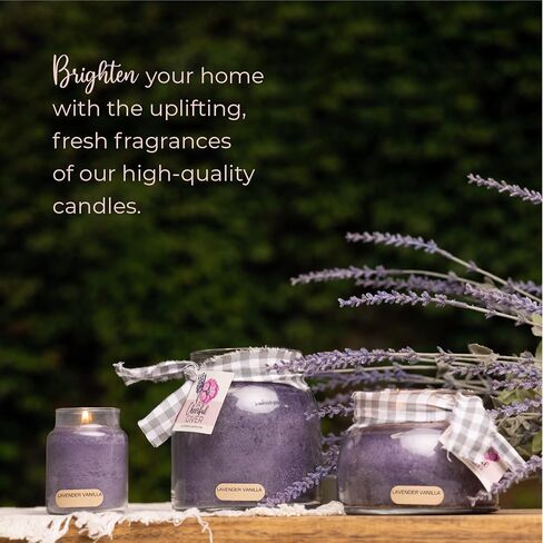 A Cheerful Giver — Lavender Vanilla - 34oz Papa Scented Candle Jar with Lid - Keepers of the Light - 155 Hours of Burn Time, Gift Candle, Violet in Saudi Arabia