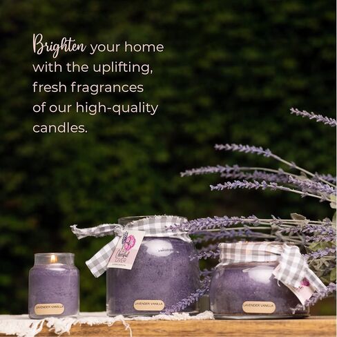 A Cheerful Giver — Lavender Vanilla - 34oz Papa Scented Candle Jar with Lid - Keepers of the Light - 155 Hours of Burn Time, Gift Candle, Violet in Saudi Arabia