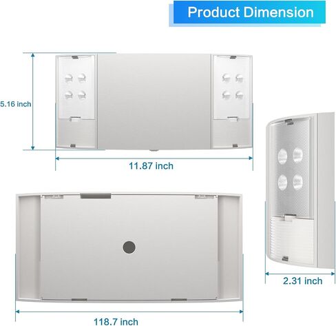 Sunco Lighting 1 Pack مصابيح الطوارئ، مصابيح الطوارئ LED التجارية لانقطاع التيار الكهربائي، بطارية احتياطية (180 دقيقة)، حامل على الحائط، سلك صلب، 120-277 فولت تيار متردد، مجموعة إضاءة خروج مقاومة للحريق. in Kuwait