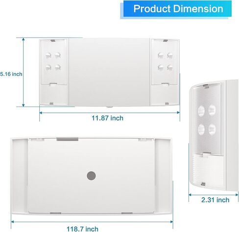 Sunco Lighting 1 Pack مصابيح الطوارئ، مصابيح الطوارئ LED التجارية لانقطاع التيار الكهربائي، بطارية احتياطية (180 دقيقة)، حامل على الحائط، سلك صلب، 120-277 فولت تيار متردد، مجموعة إضاءة خروج مقاومة للحريق. in Kuwait