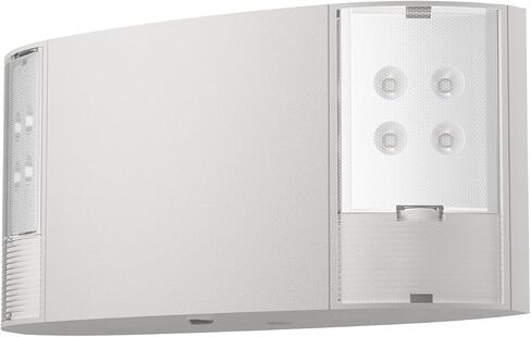 Sunco Lighting 1 Pack مصابيح الطوارئ، مصابيح الطوارئ LED التجارية لانقطاع التيار الكهربائي، بطارية احتياطية (180 دقيقة)، حامل على الحائط، سلك صلب، 120-277 فولت تيار متردد، مجموعة إضاءة خروج مقاومة للحريق. in Kuwait