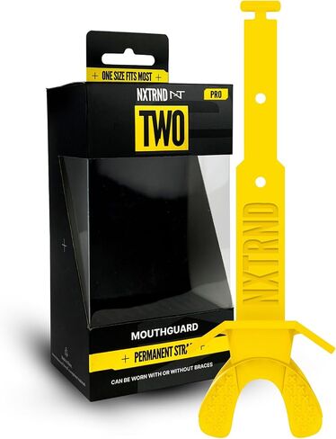 Nxtrnd Two Pro Football Mouth Guard (Neon Yellow) in Saudi Arabia