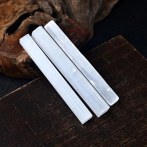 14PC Large Selenite Crystal Sticks -4In Raw Rough Selenite Crystals Bulk for Healing Reiki and Meditation Protection Wiccan Altar Supplies Selenite Stone in Saudi Arabia