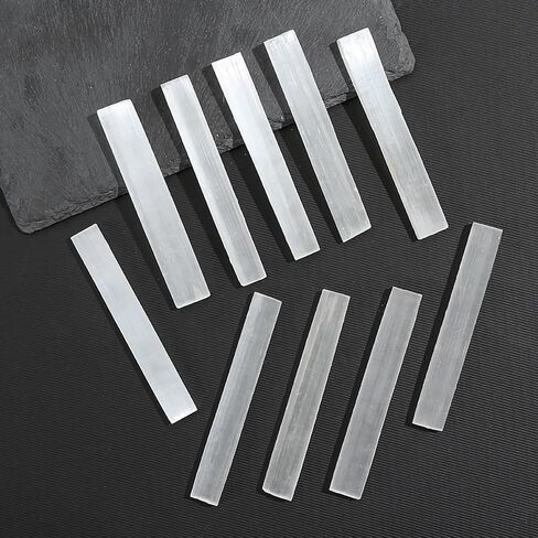 14PC Large Selenite Crystal Sticks -4In Raw Rough Selenite Crystals Bulk for Healing Reiki and Meditation Protection Wiccan Altar Supplies Selenite Stone in Saudi Arabia