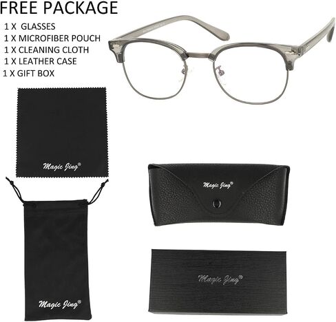 Blue Light Blocking Computer Gaming Glasses Anti Glare UV Protection Retro Eyeglasses for Men and Women in Saudi Arabia