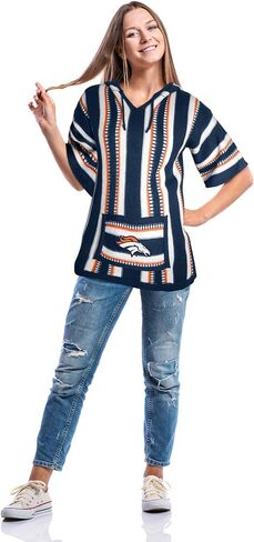 Littlearth Women's NFL Baja Sweater Jerga-Hippie Hoodie in Saudi Arabia