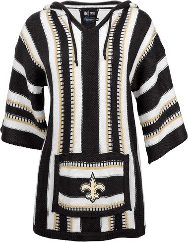 Littlearth Women's NFL Baja Sweater Jerga-Hippie Hoodie in Saudi Arabia
